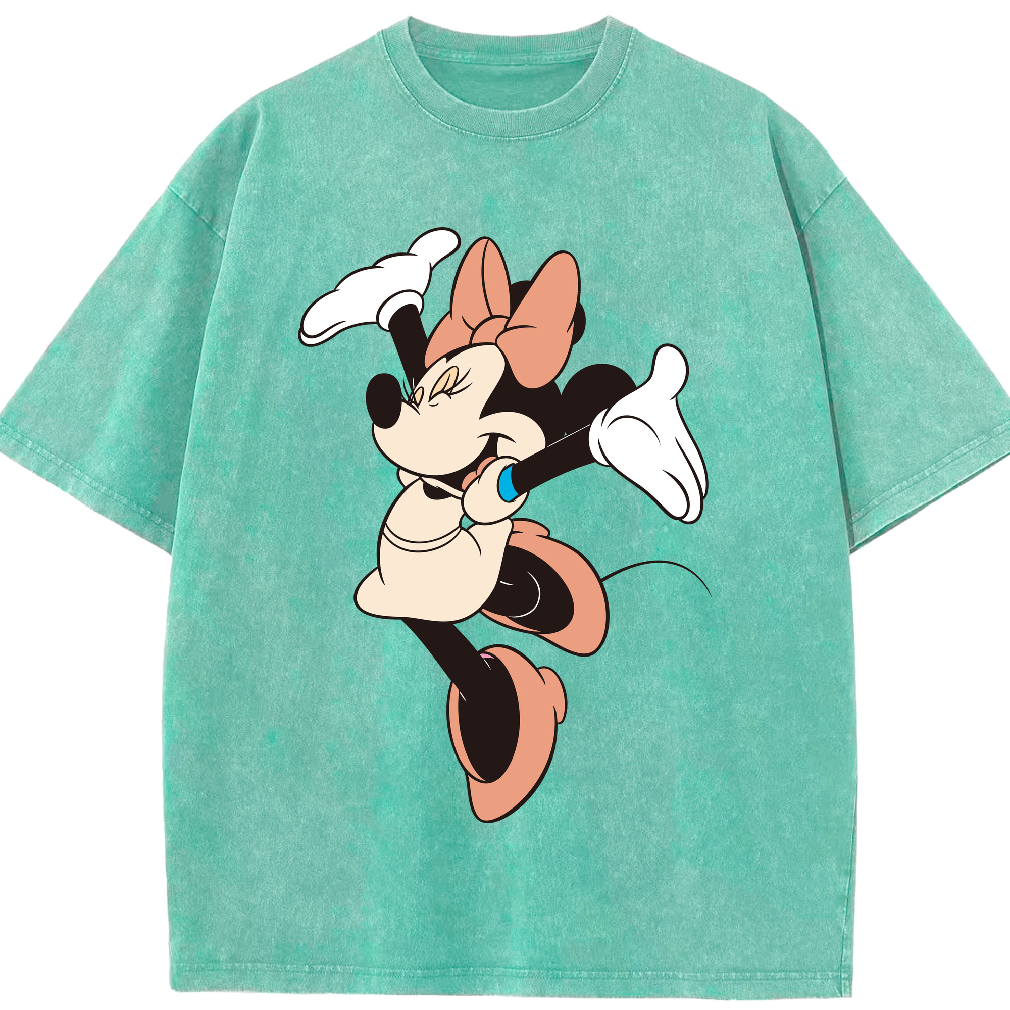 （画像用） ミッキーマウス Mickey Mouse 綿100% ヴィンテージ風 半袖Tシャツ（フロントプリント）